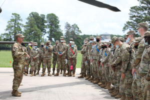 Louisiana National Guard recruits with Company A, Recruit Sustainment Program receive training on UH-60 Black Hawks at Camp Minden in Minden, La., July 10, 2021. The training was part of their high impact training, which is designed to prepare them for life in the Guard once they get to their units. (U.S. Army National Guard photo by Cadet Anna M. Churco) 