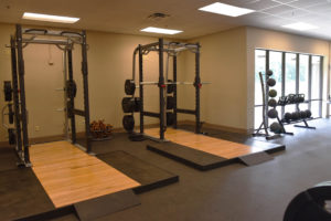 The Dabadie Gym featuring an entirely new set of gym equipment such as free weights, kettlebells, exercise machines, treadmills, stationary bicycles, weight racks and more at Camp Beauregard in Pineville, Louisiana, was installed in July 2021. The installation was part of the upgrades made to LANG facilities thanks to the LANG Foundation. (U.S. Army National Guard photo by Staff Sgt. Thea James)